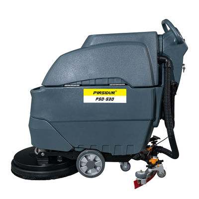 Electric Walk Behind Warehouse Floor Sweeper Scrubber Machine 500W